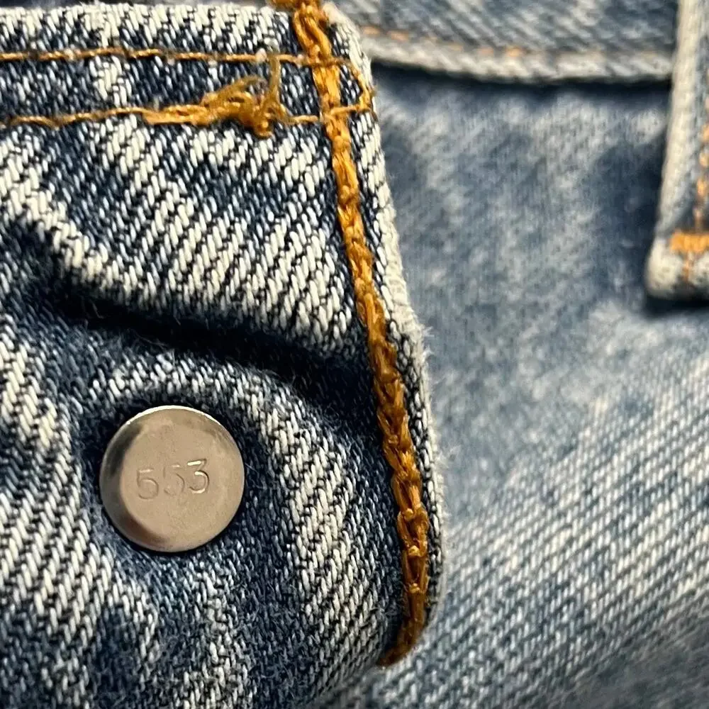 Vintage Levi’s 501 Mens tag 36x32 actual‎ 34x30 Red Tab USA Made 01 Light Wash